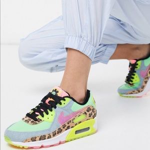Nike Air Max 90 Leopard Neon Trainers